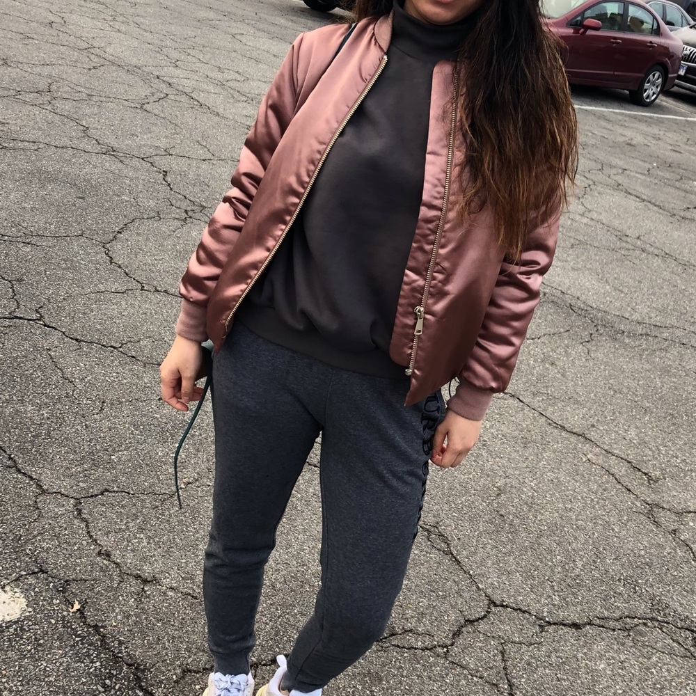 Topshop metallic bomber jacket - Picture 7 of 8